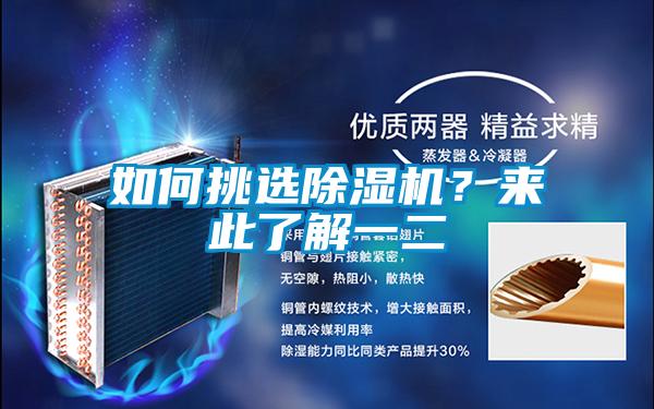 如何挑選除濕機?來此了解一二