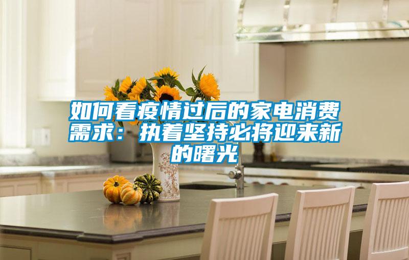 如何看疫情過后的家電消費需求:執(zhí)著堅持必將迎來新的曙光