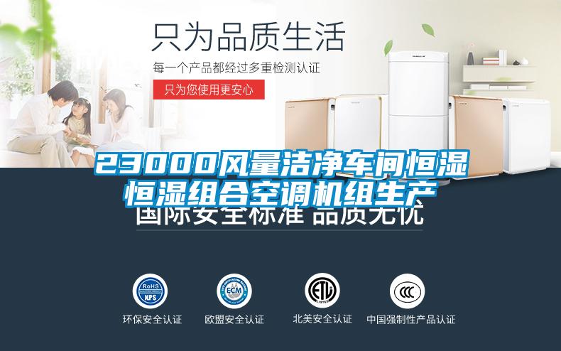 23000風(fēng)量潔凈車(chē)間恒濕恒濕組合空調(diào)機(jī)組生產(chǎn)