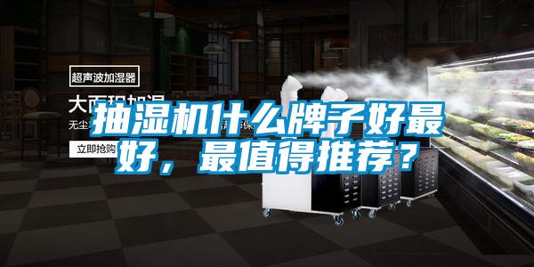 抽濕機什么牌子好最好,最值得推薦?