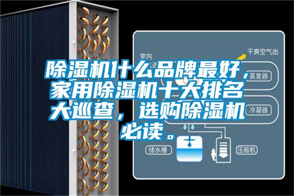 除濕機什么品牌最好，家用除濕機十大排名大巡查，選購除濕機必讀。
