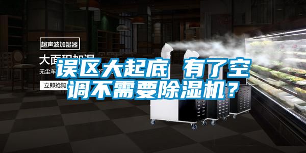 誤區大起底 有了空調不需要除濕機？